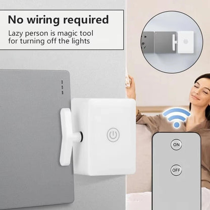 New Wireless Control Light Switch Off Tool Automatic Button Pusher Intelligent USB Rechargeable Lazy Remote Control Switch