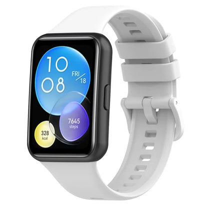 Silicone Strap For Huawei Watch Fit 2 Watch Band Bracelet Replacement Accessories + Transparent TPU Protective Case