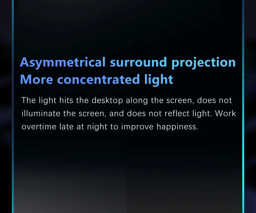 Youpin LYMAX Computer Monitor Table Lamp Curved Screen Desk Lamp Dimming Eye-Care Sound-sensitive Music Hang Gaming Light pro