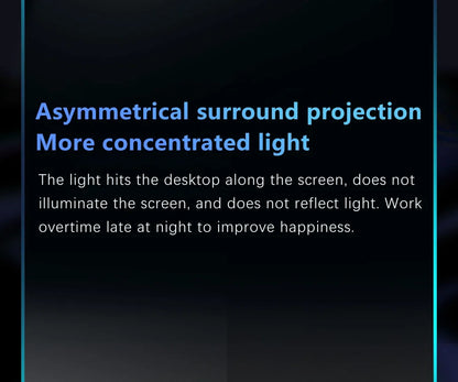Youpin LYMAX Computer Monitor Table Lamp Curved Screen Desk Lamp Dimming Eye-Care Sound-sensitive Music Hang Gaming Light pro