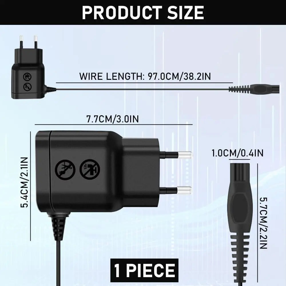LISI 15V HQ8505 Charger Fit for Philips One Blade QP6510 QP6520 QP6530 QP6531 QP6550 MG5750 MG7750 MG7770 Electric Shaver