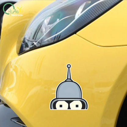 Bender-Face-Futurama's Sticker Cartoon Vinyl for Cars Trucks Laptops