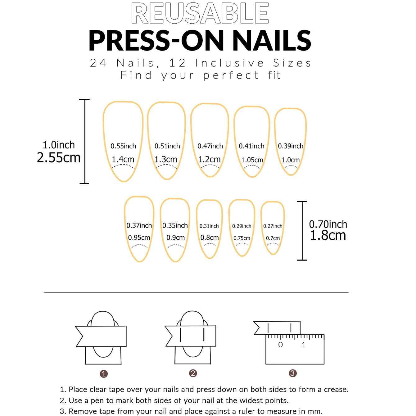 48pcs French black border hand and foot armour Glossy fake toenails fully covered with nude spring break toenails for women's na