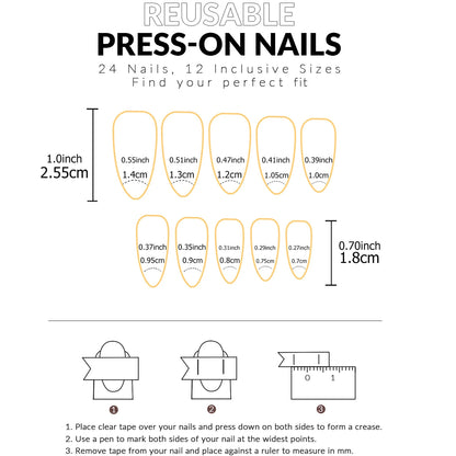 48pcs French black border hand and foot armour Glossy fake toenails fully covered with nude spring break toenails for women's na