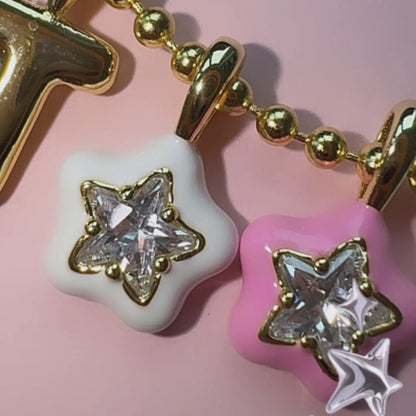 Y2K fashion heart-shaped flower colored lip pendant, suitable for DIY necklaces, bracelets, keychains, bag buckles