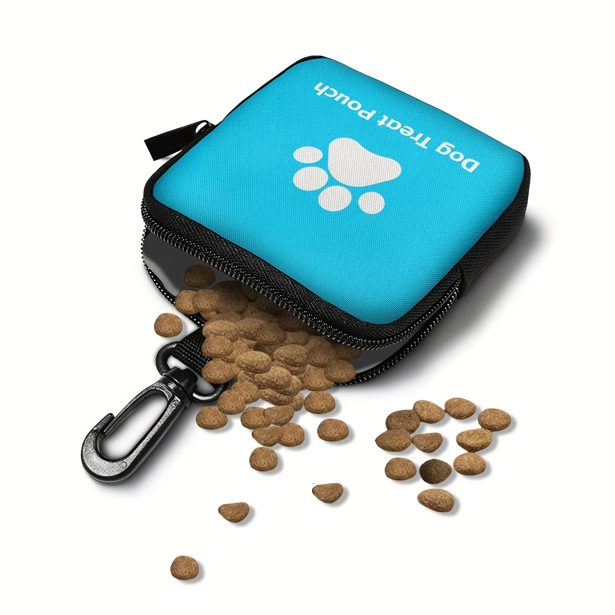 1pc Zippered Dog Training Treat Bag - Portable Pet Snack Pouch with Zipper, Spill-Proof Design - For Dog Owners, Trainers