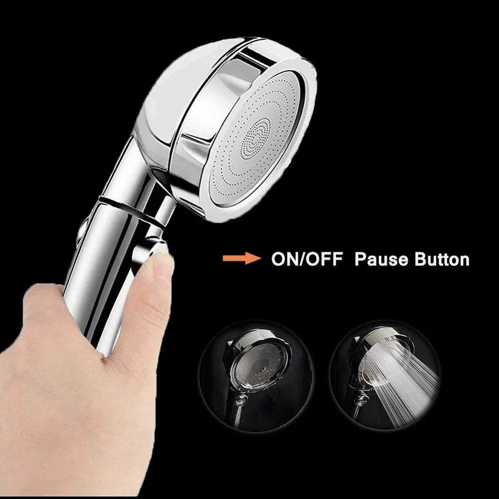 New 3 Modes Adjustable Bath Shower Head High Pressure Rain Water Saving Luxury Home Hotel Sprayer Faucet Bathroom Shower Head