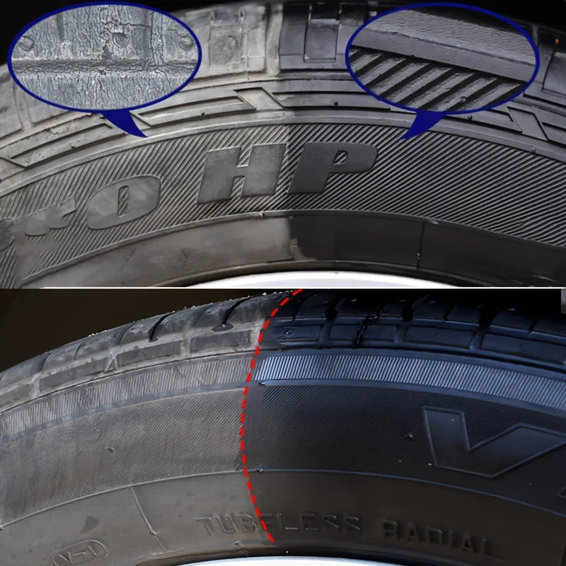 Black Shiny Tire wax 30g - durable, long-lasting protection and repair for all kinds of tires - prevents cracks and whitens