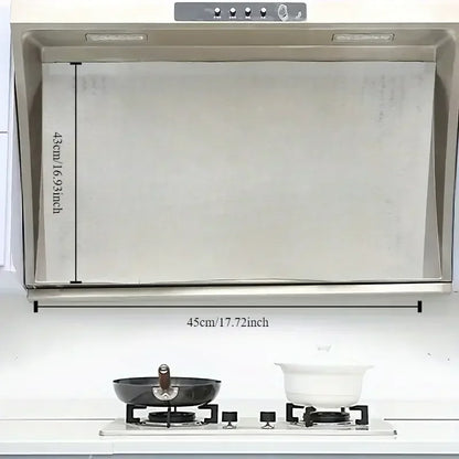 Heavy-Duty Range Hood Filters - Oil-Absorbing Mesh Covers for Kitchen Ventilation, Easy Install