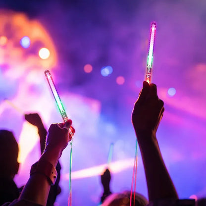 Glow Sticks Fiber Optic Light Up Wands LED Night Lighting Props for Birthday Wedding Dark Parties Concerts Christmas Halloween