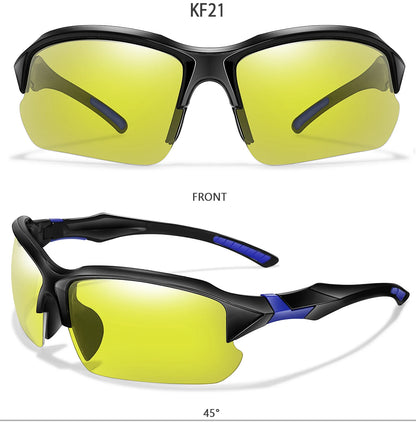 Photochromic Cycling Sunglasses Men Outdoor Sports Tactical Camouflage Goggles Vintage Driving Riding Fishing Windproof