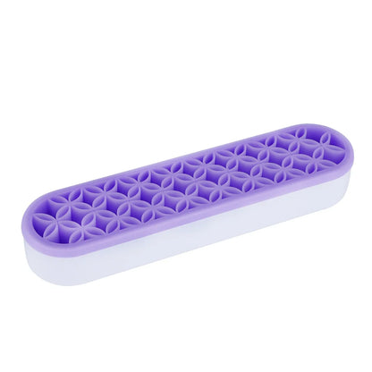 Silicon Nail Brush Makeup Brush Display Stand Rack Storage Case Brush Drying Shelf Brush Holder Make UP Holder Organizer