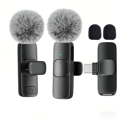 Type-C Port Professional Wireless Lavalier Microphone for Smartphones, Computers, Tablets, Plug and Play