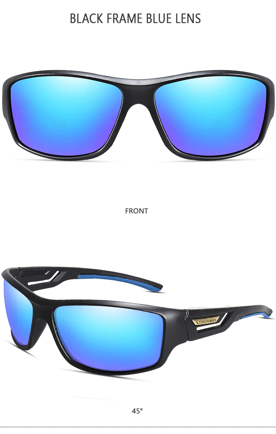 LOISRUBY Polarized Cycling Sunglasses Camouflage Driving Outdoor Sports Fishing Running Goggles UV400 Tacakle Eyewear