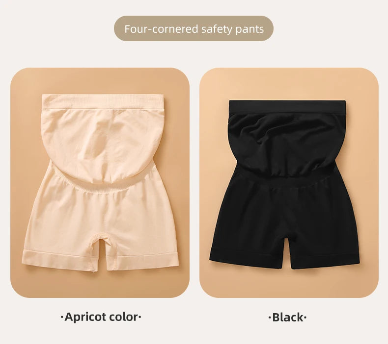Seamless Panties for Women Boxer Safety Pants Comfort Pregnant Clothes Soft Breathable Maternity Underwear Plus Size Panties