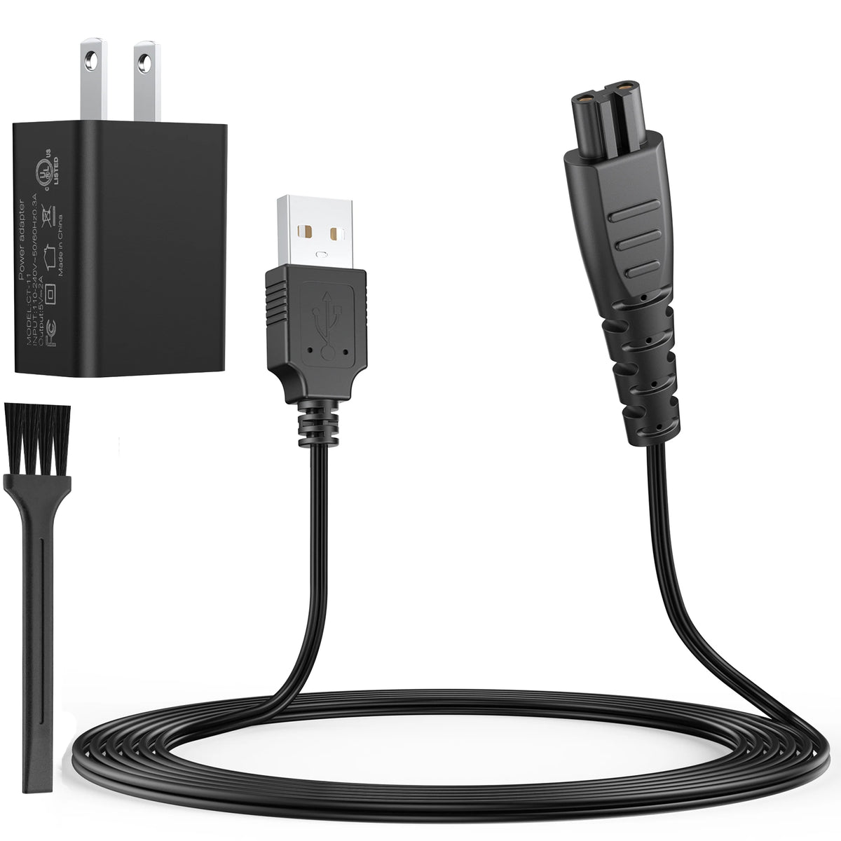 5V 1A Charging Cable For Remington Shaver HC5870 HC4250 PF7500 PF7600 PG6250 PG6255 PG6170 PG6171 XF8550 XF8700 XR1400 XR1430