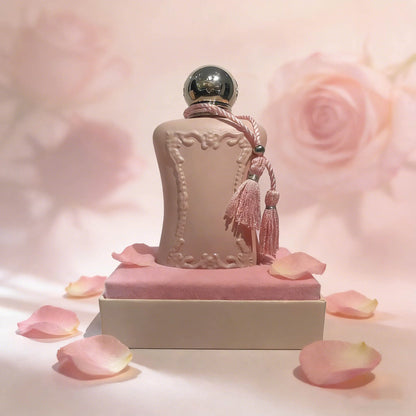 DELINA EDP: Elegant Pink Bottle with Tassel, Sophisticated Feminine Scent for Daily Wear
