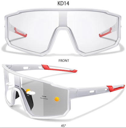 Fashion Brand Men Women Bicycle Photochromic Eyewear MTB Bike Fishing Running Cycling Sports Sunlasses Comfortable Goggles