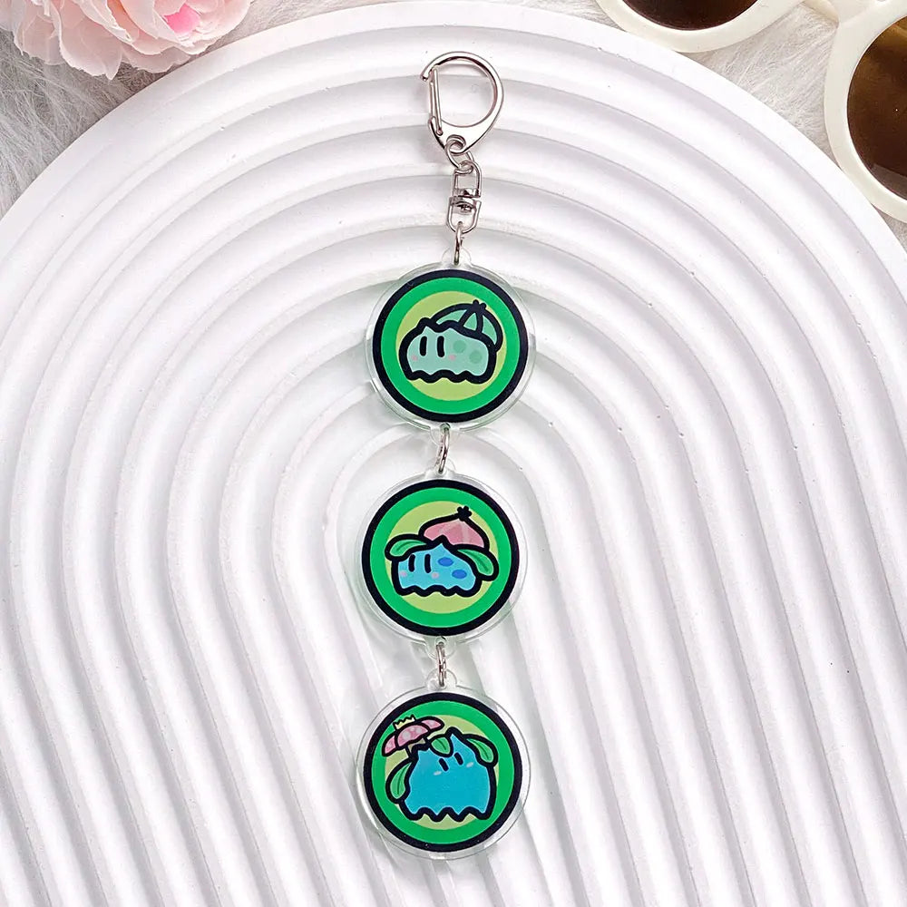 Pokémon Characters Pikachu Bulbasaur Jigglypuff Acrylic Keychain Bag Charms Accessories Backpack Pendant Key Holder Friend Gifts