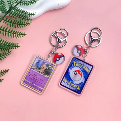 1/43Pcs Pokémon Pikachu Bulbasaur Gold Saint Acrylic Keychain Backpack Pendant Bag Charms Accessories Decoration Holiday Gifts