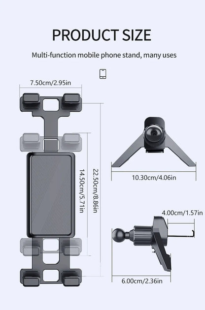 BLALION Car Air Conditioning Port Air Vents Tablet Holder 7-12.9 Inch Folding Screen Cell Phone Holder Universal Car Bracket