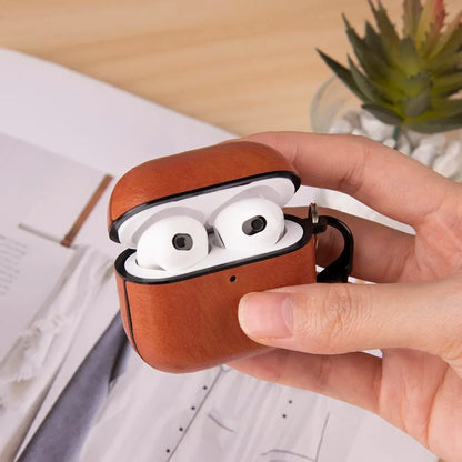 Retro Leather PU Case For AirPods 4 4th ANC 2024 Cover With Cleaner Pen Headphone Wireless Charging Box For AirPods 4 Coque Capa