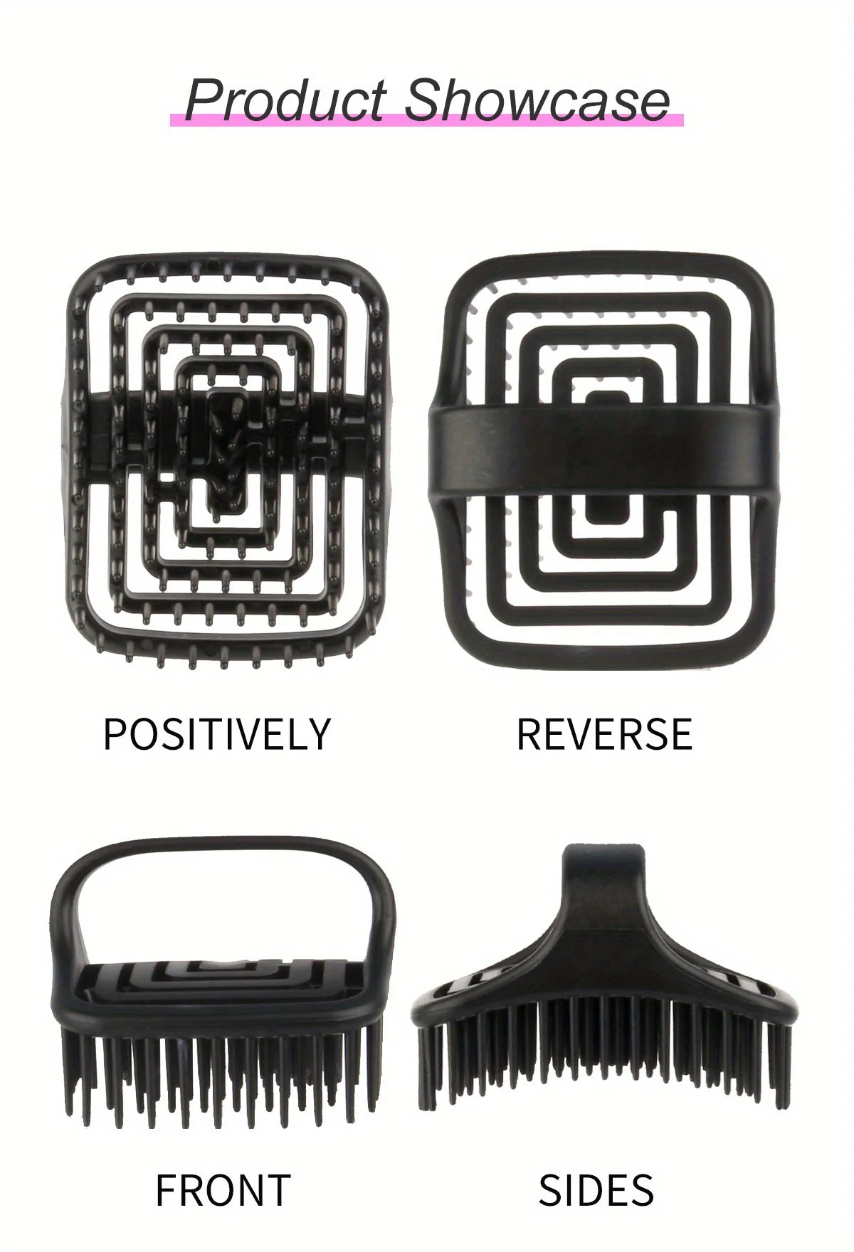 WANMEI Scalp Massage Shampoo Brush - Deep Cleansing & Exfoliation, TPEE Hollow Design, Easy Hair Care