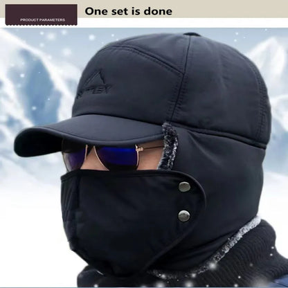 2024 Winter Warm Thickened Artificial Fur Baseball Hat Men's and Women's Skiing Soft Extreme Cold Hat Fishing Hat Outdoor