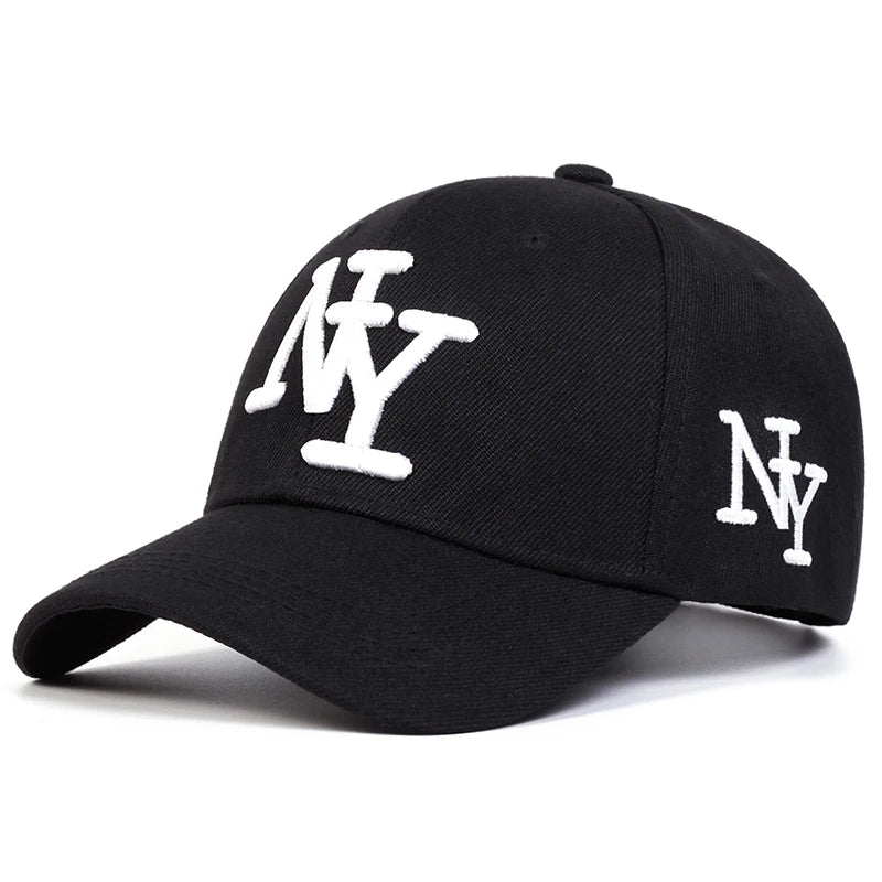 Unisex NY Letter Embroidery Leopard Print Baseball Caps Spring Autumn Outdoor Adjustable Casual Hats Sunscreen Hat Sports Cap