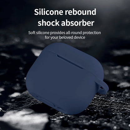 Wireless Headset Silicone Cover For AirPods 4 4th Generation 2024 Case For AirPods4 Air Pods 4 Coque Soft TPU Fundas With Hook