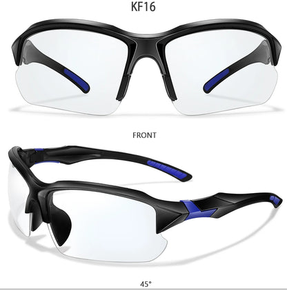 Photochromic Cycling Sunglasses Men Outdoor Sports Tactical Camouflage Goggles Vintage Driving Riding Fishing Windproof