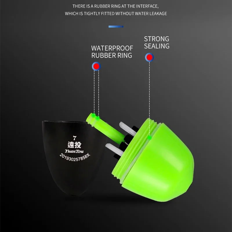 Luminous Fishing Float Set High Sensitivity Buoy Adjustable Red&Green Color Bobber Waterproof Electronic Fishing Floats