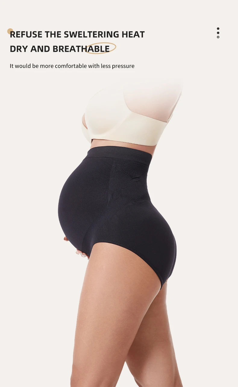 Seamless Panties for Women Boxer Safety Pants Comfort Pregnant Clothes Soft Breathable Maternity Underwear Plus Size Panties