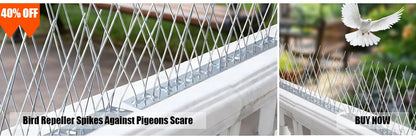 Bird Spikes Repellent Supplies Against Pigeons Crows Repeller Outdoor Defense Scare Birds Garden Scarecaper Outside Anti Gadgets