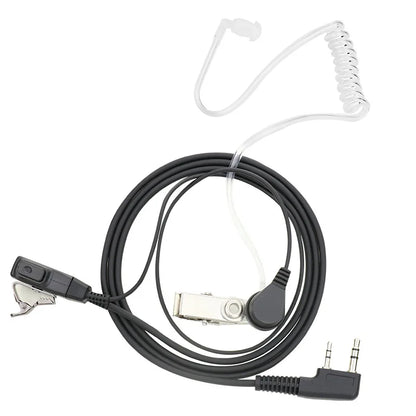 1Pcs Air Acoustic Tube Headset For Baofeng Radio Walkie Talkie K Port Earphone PTT With Microphone For UV-5R 888s Guard Earbuds