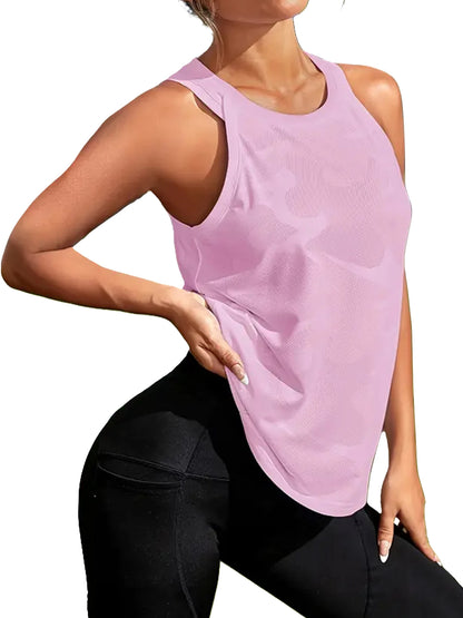 Womens Super Soft Sport Tank Tops Moisture Wicking Quick Dry Breathable Mesh for Running Tennis Yoga