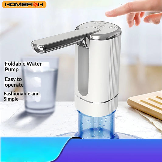 HOMEFISH Electric Household Folding Water Pump Bucket Automatic Water Dispenser Small Water Outlet for Home Use