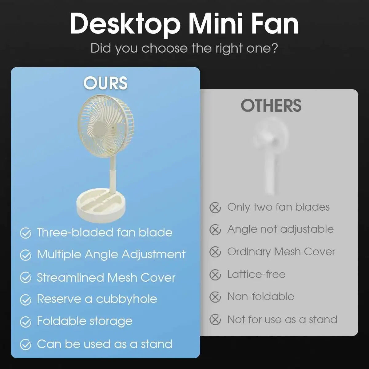 USB Direct Desktop Fan Premium airflow Portable Cooling For Modern Living fan Premium Silent Fan Suitable for dormitory offices