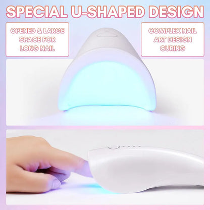 LINMANDA Handheld UV LED Nail Lamp USB Rechargeable Mini Manicure Lamp Nail Dryer With 5 Lamp Beads Quick Drying Gel Nail Polish