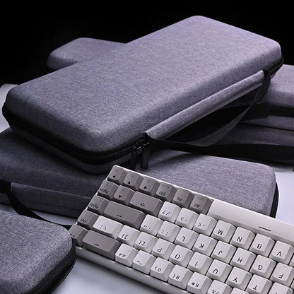 Dustproof Water-Resistant Mechanical Keyboard Case Storage Bag - EVA Hard Shell Fits 61/68/75%/TKL/98%/Full-Size Keyboards