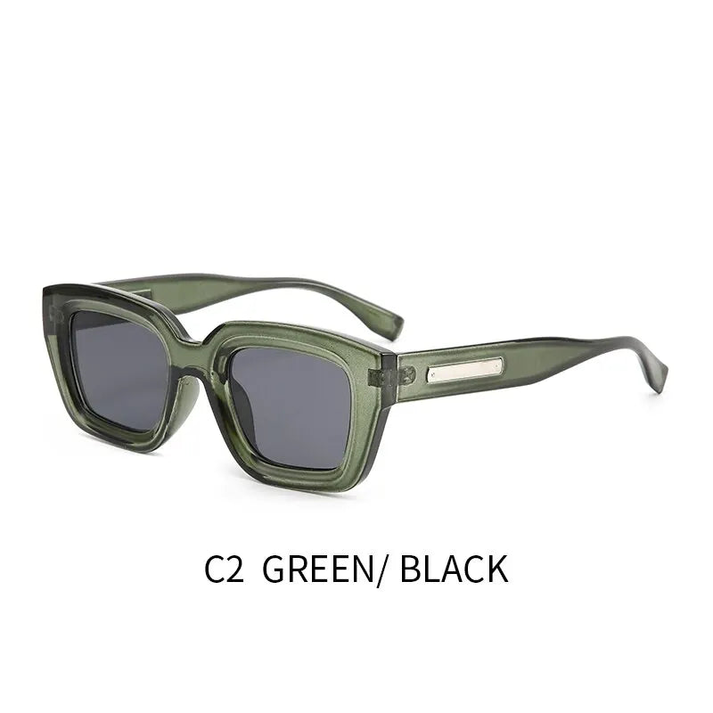 2023 Retro Square Sunglasses UV400 Protection Fashion Eyewear for Men Women Outdoor Shades