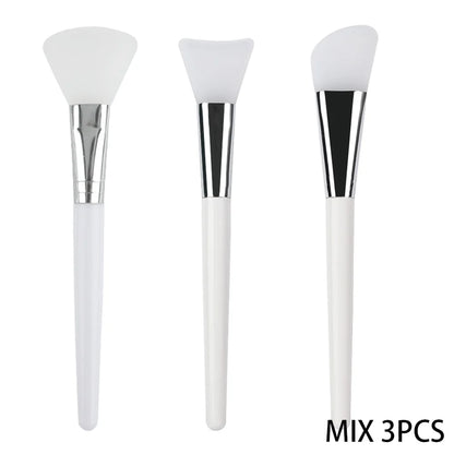 3/4PCS Silicone Face Mask Brush Application Tool Soft Silicone For Facial Mud Clay Mask Reusable Face Mask Spatula Beauty Tools
