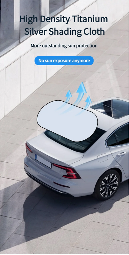 UV-Reflective Car Sun Shade Cover Rear Windshield Sun Protection Sunshade Heat-Isolation Car Privacy Curtains Foldable Storage
