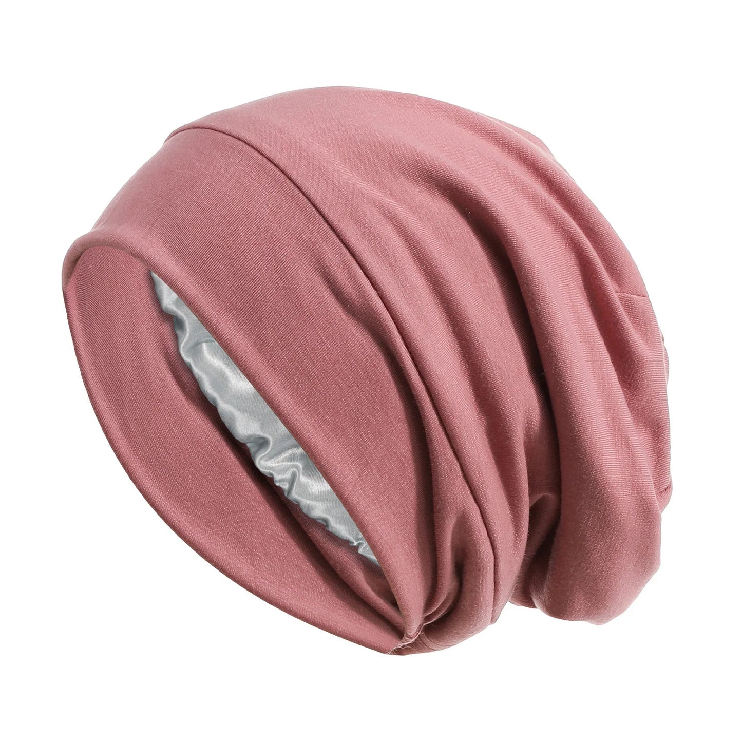 Indian Women Turban Satin Sleeping Cap Inner Hijab Hat Beanie Bonnet Muslim Bandana Hair Loss Headscarf Head Wrap Turbante Mujer