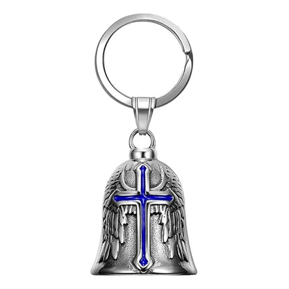 Guardian Bell Motorcycle Bells, Stainless Steel Motorcycle Bell Lucky Charm, Motorcycle Bell Hanger, Chrome for Motorc