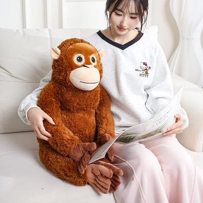 30-90CM Cartoon Gorilla Plush Toy Chimpanzees Punch Monkey Soft Stuffed Doll Decor Girls Birthday Gift Orangutan Plushies Dolls