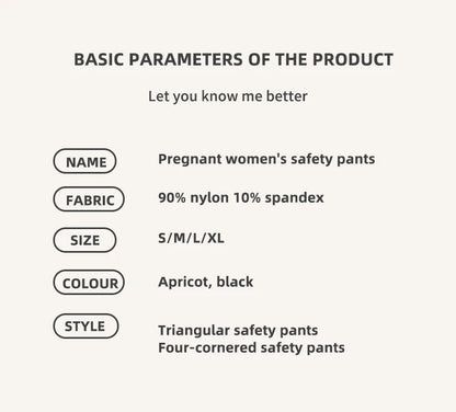 Seamless Panties for Women Boxer Safety Pants Comfort Pregnant Clothes Soft Breathable Maternity Underwear Plus Size Panties