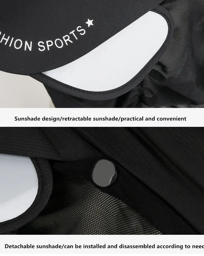 360 ° portable fishing sun hat, outdoor cycling and hiking sun protection, detachable and adjustable fishing equipment