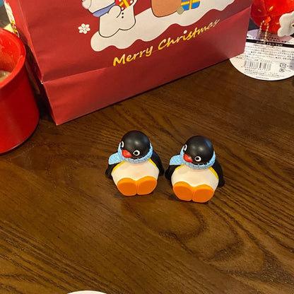 New 1 Piece Window Edge Car Interior Decoration Center Console Accessories 6CM Kawaii Penguin Doll Desktop Ornament