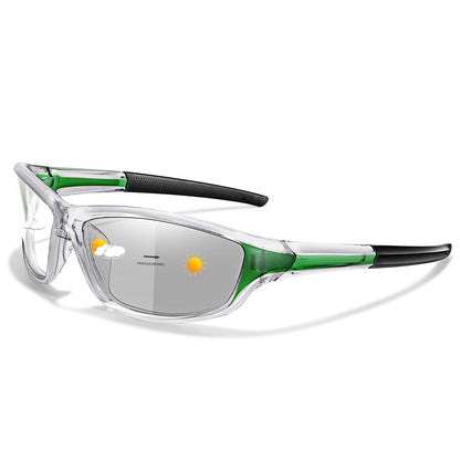 Photochromic Cycling Sunglasses Men Outdoor Sports Tactical Camouflage Goggles Vintage Driving Riding Fishing Windproof